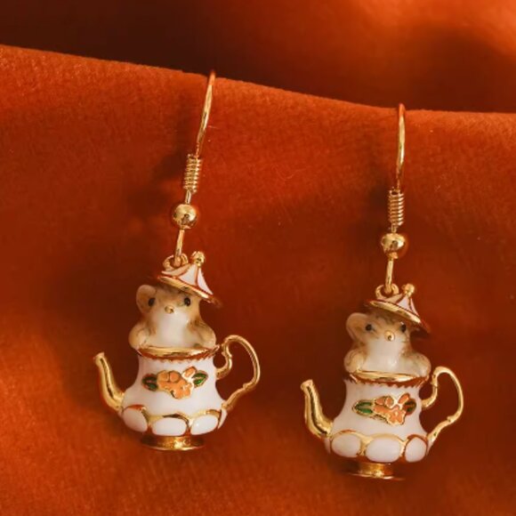 cute mouse earrings - Picture 3 of 5